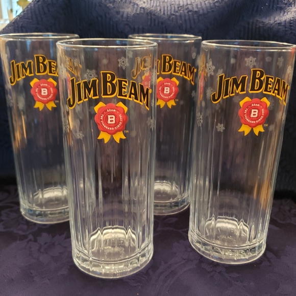 Jim Beam Other - New Set of 7 JIM BEAM  SNOWFLAKES HIGHBALL GLASSES